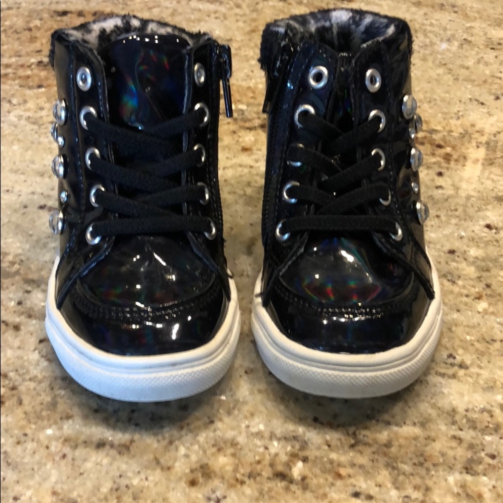 Nicole Miller toddler size 6 black high tops